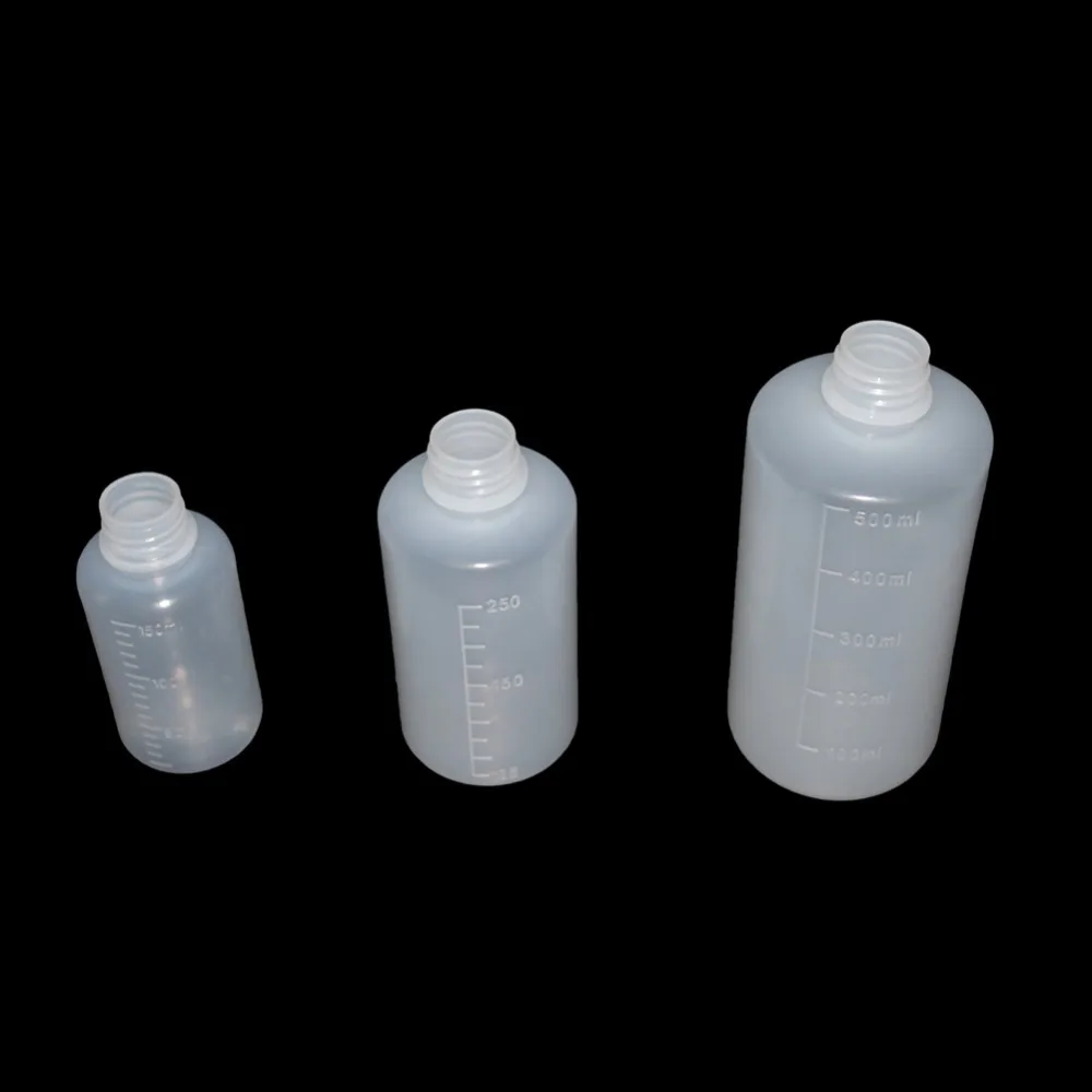 150/250/500 мл Ёмкость Татуировки мыть чистый белый Пластик зеленое мыло бутыль Лаборатория измерительных бутылка