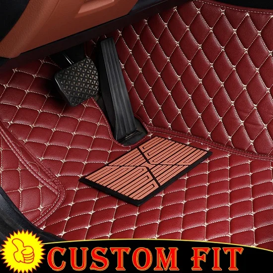 Подходит для Volkswagen VW Multivan T5 2012 2013 автомобильные коврики для авто коврики ковры автомобильные аксессуары - Название цвета: Red wine