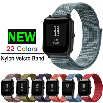 

NEW Sports Band For Amazfit Bip Strap Nylon Breathable Wrist Band For Amazfit Stratos 2 Pace Watch Strap 20mm 22mm Bracelet