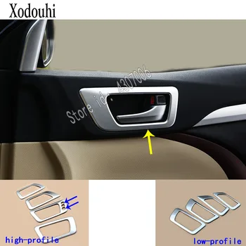 

For Toyota Highlander 2018 2019 2020 Car Styling Stick Trim ABS Chrome Door Inside Inner Handle Bowl Frame Lamp Armrest 4pcs
