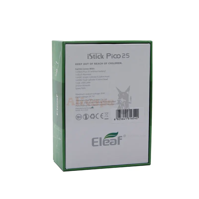 Eleaf iStick Pico 25 испаритель с ELLO 85 Вт комплектом 2 мл istick pico vape box mod sigaretta elettronica|eleaf
