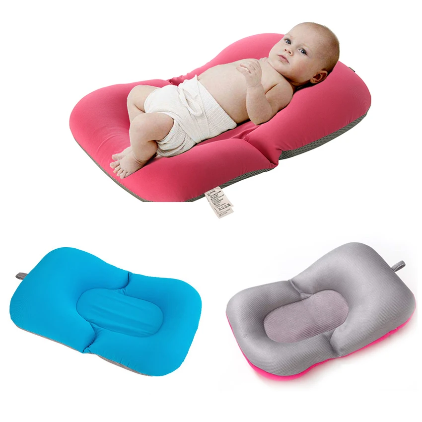Детская портативная воздушная подушка, эластичная ткань, Детские ванны, матрас подушка, подушка для шезлонга, плавающий мягкий коврик для новорожденных 0-12 м