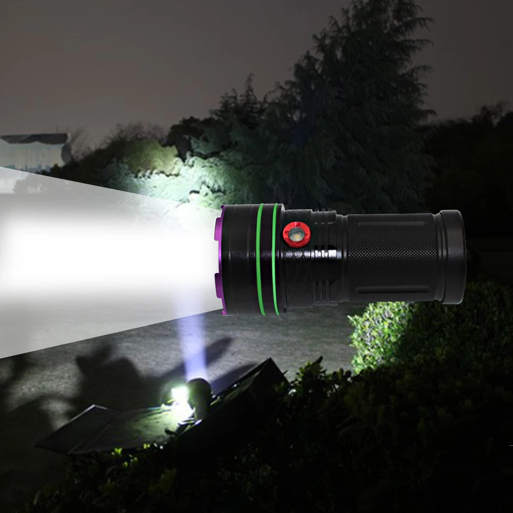 

Powerful XML-T6 16x LED Flashlight Tactical Waterproof Torch Fishing Light Hunting Lamp White Light Lantern