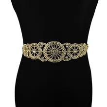 Элегантные атласные ленты пояс для свадьбы вечернее платье Выпускной новейший ручной работы Серебро Золото Свадебные поясок для свадебного платья