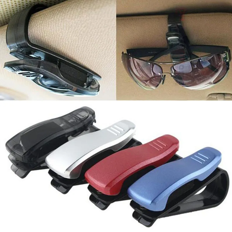 

1Pcs Multi-Function Glasses Case Auto Car Accessories Sunglass Eyeglasses Glasses Holder Card Pen ABS Ticket Clip funda gafa