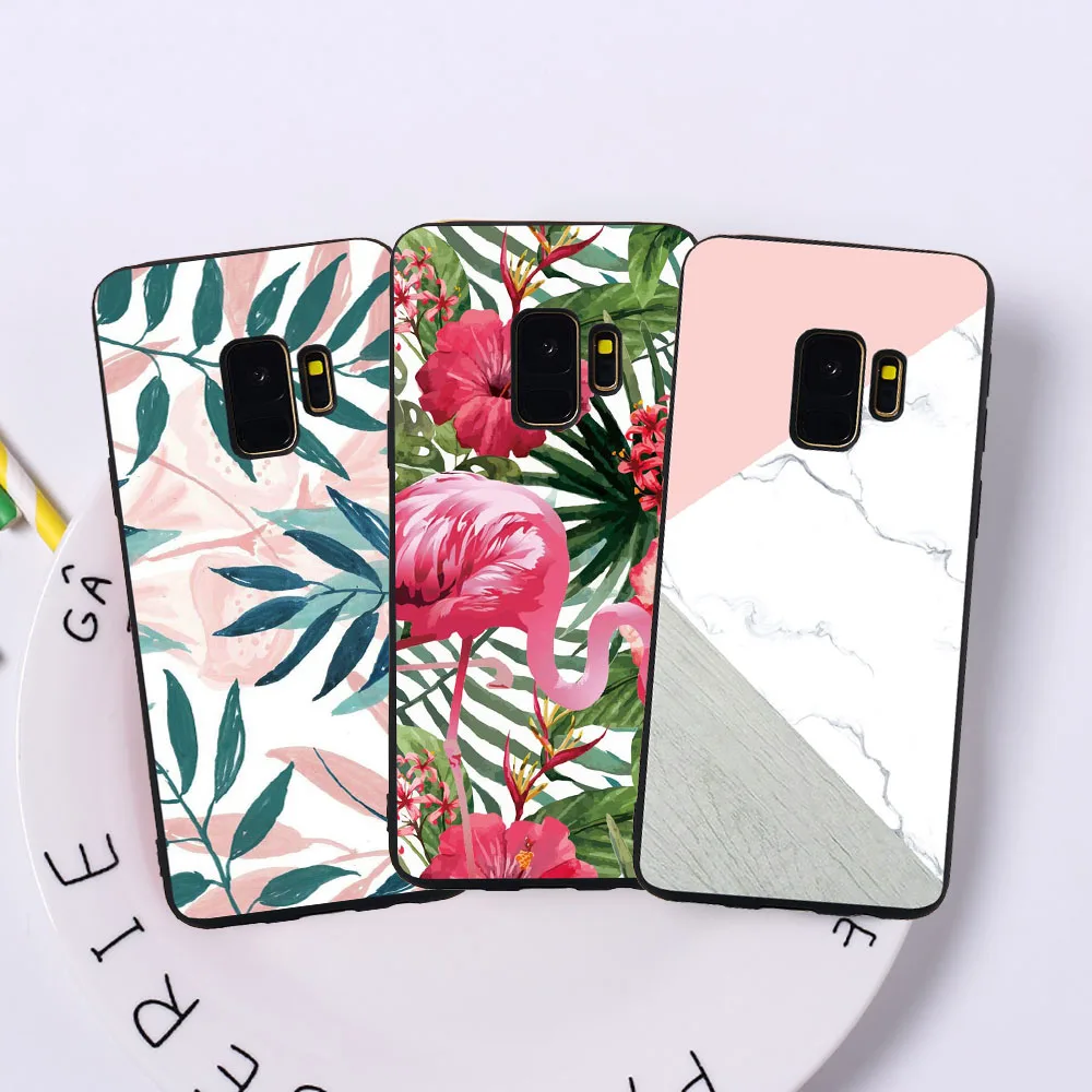 

Soft Phone Case For Samsung S9 S8 Plus S7 S6 Edge J7 DUO J3 J5 J7 2017 European Edition Fish Cat Marble Case Covers Funda Coque