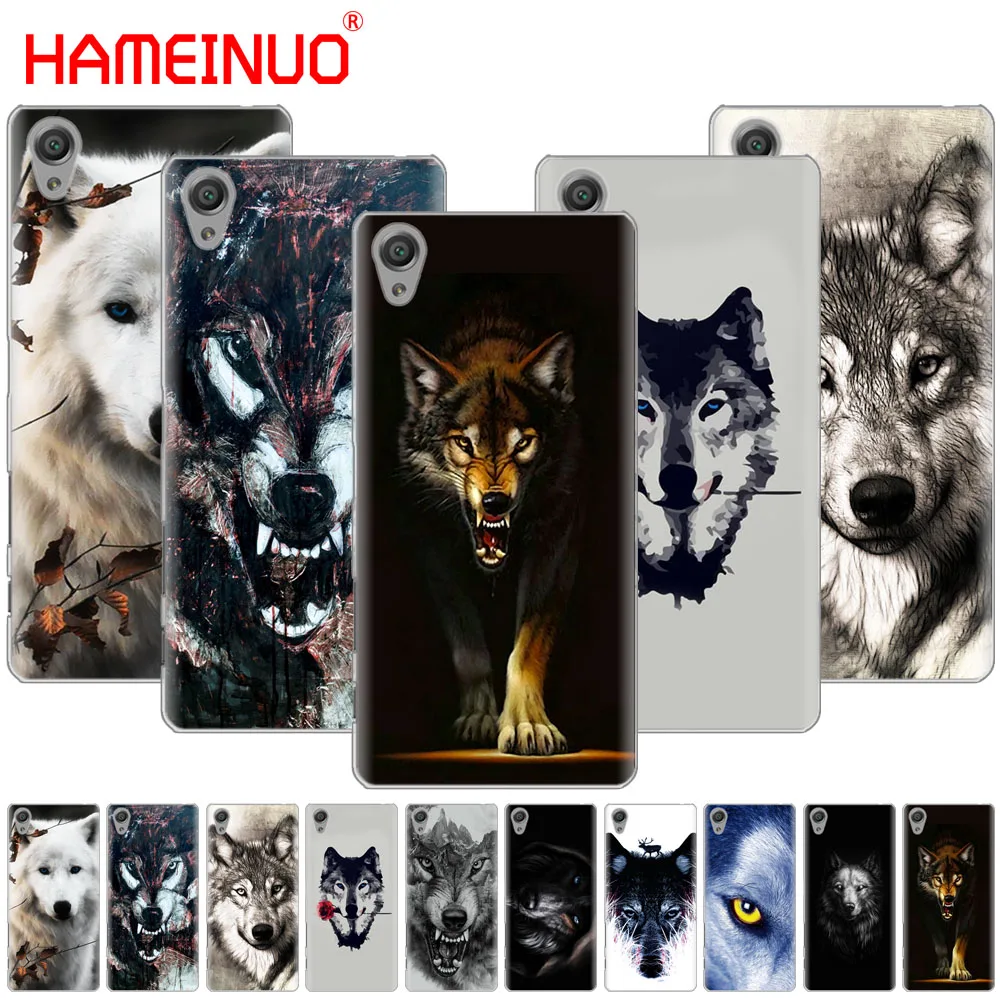 

HAMEINUO Dark Night Wolf Cover phone Case for sony xperia C6 XA1 XA2 XA ULTRA X XP L1 L2 X XZ1 compact XR/XZ PREMIUM