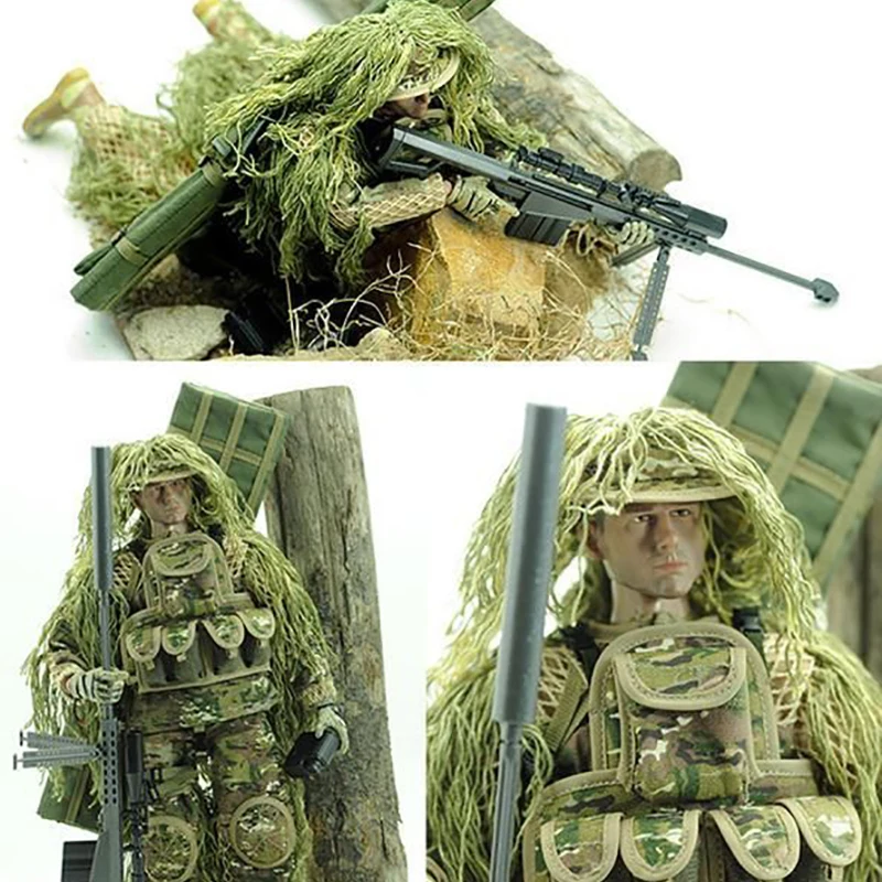 1/6 весы Военная Униформа кукла гибкий 12 дюймов джунгли солдат фигурки из АБС