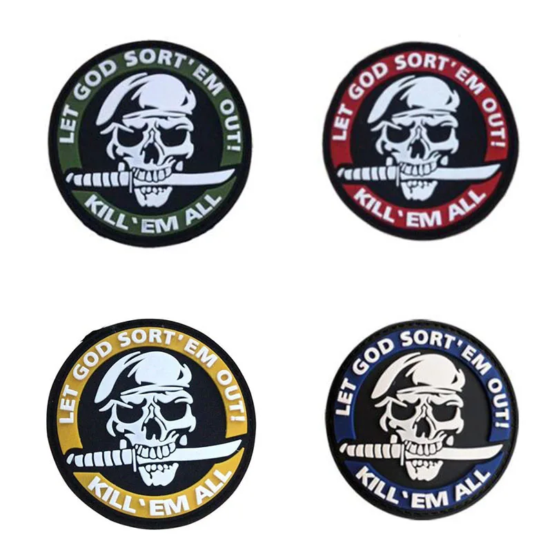 

Garment Backpack Decoration Kills All Embroidery Patches So God Sorts Em Badge Military Tactics Morale Decorative Patch Stitched