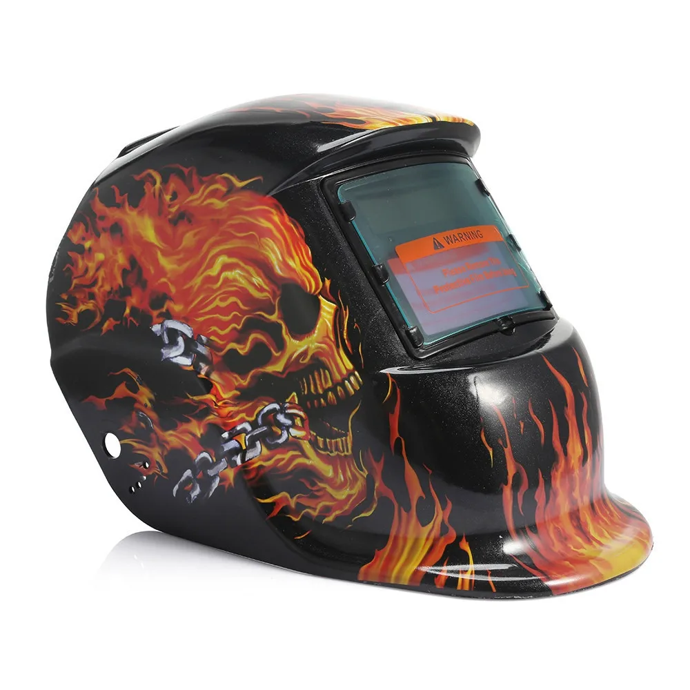 

Skull Solar Auto Darkening MIG MMA Electric Welding Mask/Helmet/welder Cap/Welding Lens for Welding Machine
