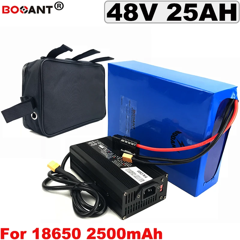 48V 25AH литиевая аккумуляторная батарея + сумка для Bafang BBSHD BBS02 800W 1800W мотор