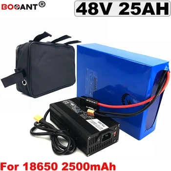 

48V 25AH Lithium battery pack +a bag For Bafang BBSHD BBS02 800W 1800W Motor Electric E-Scooter battery 13S 48V Free Shipping