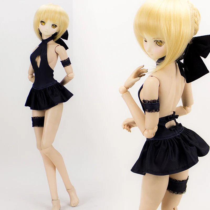 Accept custom FATE FGO saber Cosplay Sexy Backless Swimsuit Suit 1/3 1/4 BJD COS DD MSD Doll Clothes Accept custom FATE FGO saber Cosplay Sexy Backless Swimsuit Suit 1/3 1/4 BJD COS DD MSD Doll Clothes