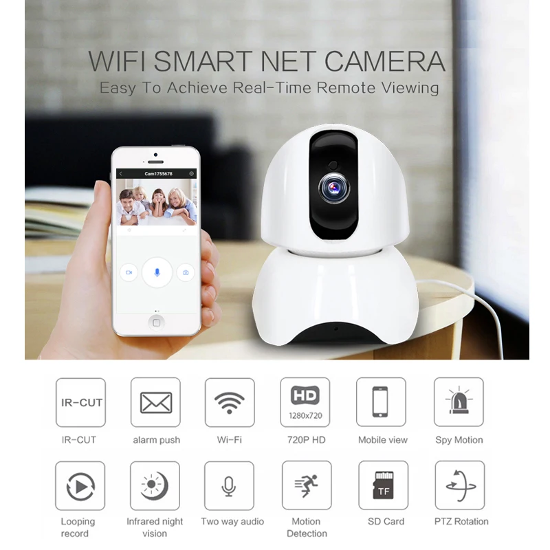 

HD 1080P Mini Robot PTZ Camera security 163eye Megapixel Long Range Night Vision CCTV IP Camera Support 10M IR Camera
