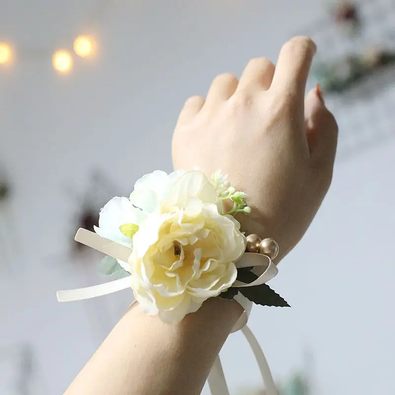 Hand Corsage Flowers Prom Bracelets Corsages Hand Wrist Flower Purple Wedding Flowers Bracelet Bridesmaid Bridemaids Accessoirs Hand Corsage Flowers Prom Bracelets Corsages Hand Wrist Flower Purple Wedding Flowers Bracelet Bridesmaid Bridemaids Accessoirs