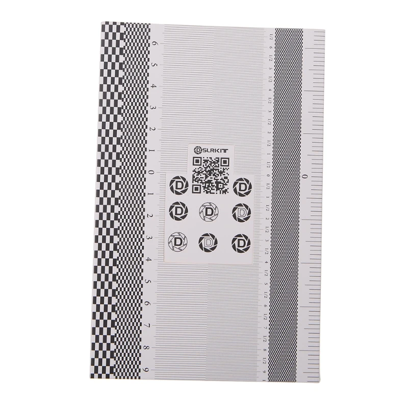 Camera Lens Focus Calibration Card AF Micro Alignment Ruler Folding Chart | Электроника