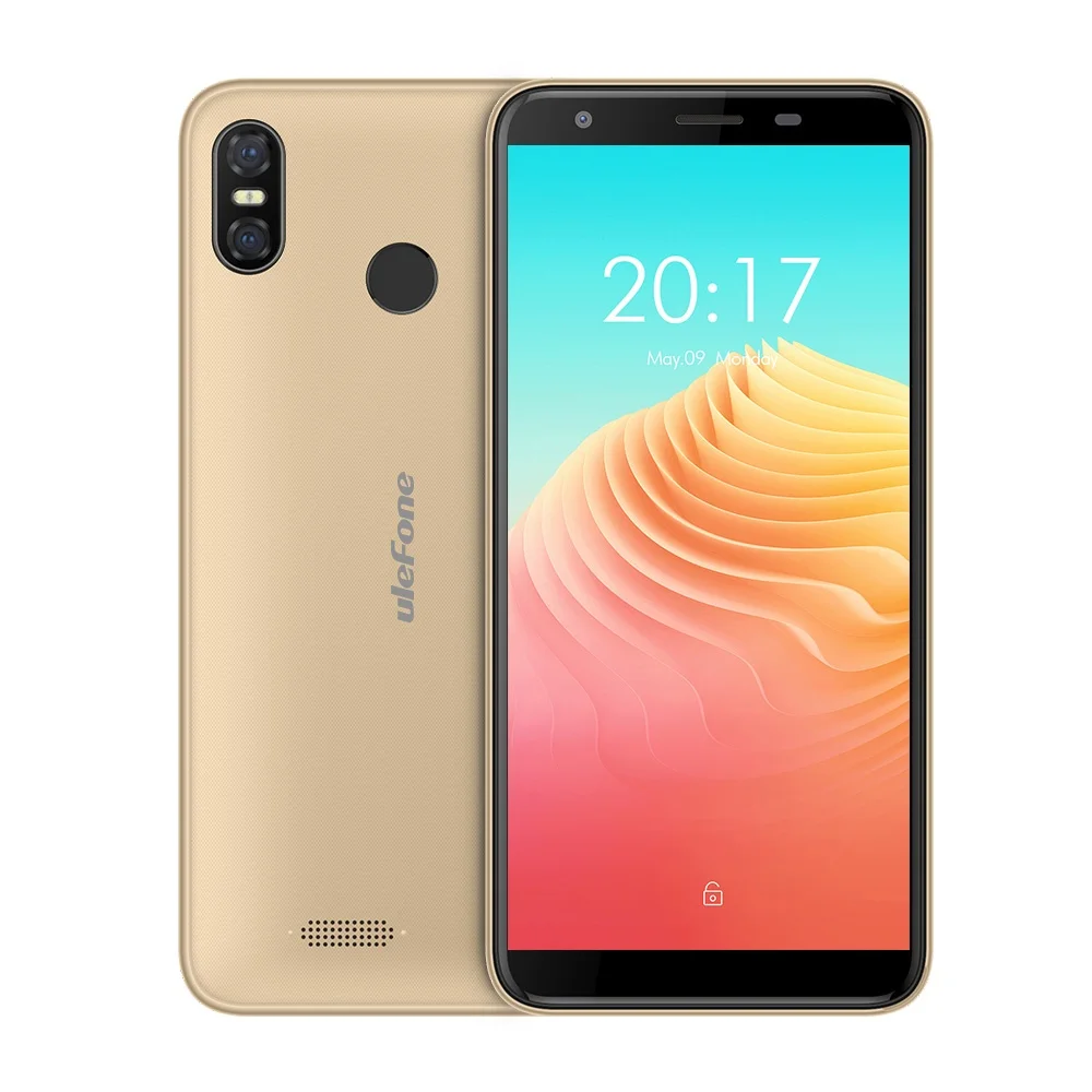 Мобильный телефон Ulefone S9 Pro Android 8,1 5,5 дюймов HD+ MTK6739 четырехъядерный 2 Гб ОЗУ 16 Гб ПЗУ 13 МП+ 5 МП Две тыловые камеры 4G смартфон - Цвет: Blue add Case