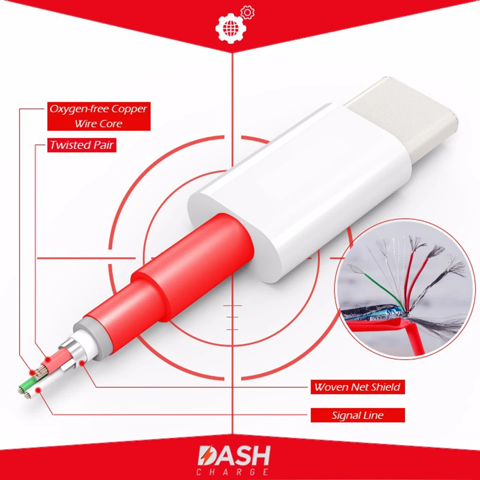 OnePlus Dash Кабель USB 3,1 type C Быстрый Кабель зарядного устройства для One Plus 7 7t Pro 7t 6t 6t 5 T 5 Three Five t Six 100 см