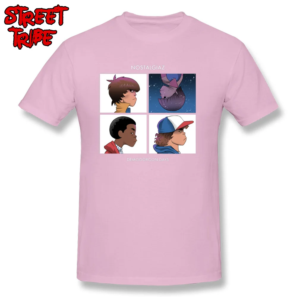 Fitness Tight Nostalgiaz O Neck T Shirts Summer T Shirt Short Sleeve for Men Hot Sale 100% Cotton Design T-shirts Nostalgiaz pink