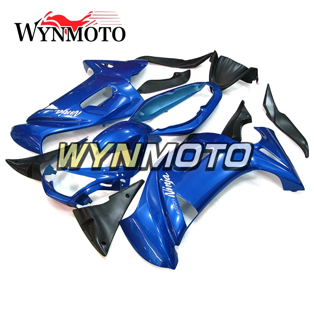 

Full ABS Plastics Fairings For Kawasaki ER-6F 2006 2007 2008 ER6F Ninja 650r 08-11 Motorcycle Fairing Kit Blue Cowlings