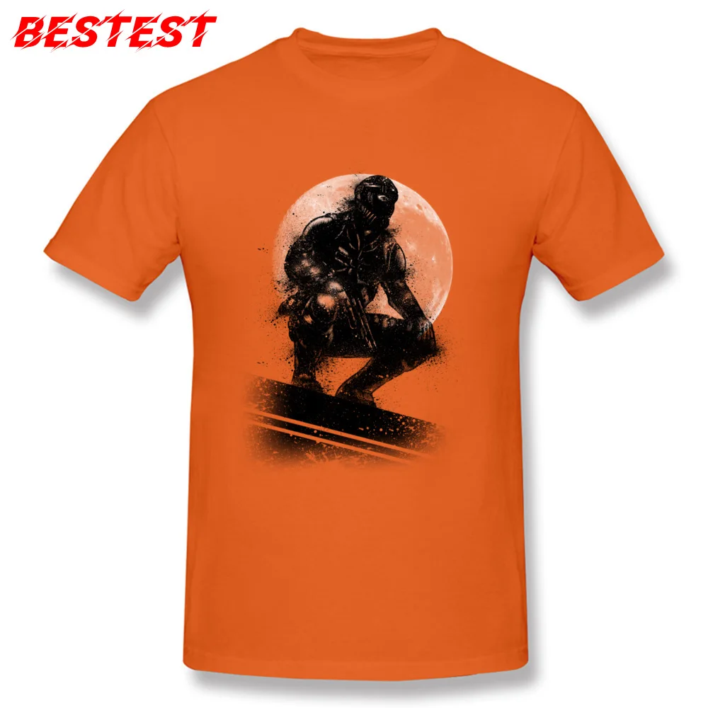 HITMAN Prevailing Men T Shirt Round Collar Short Sleeve Cotton Tops T Shirt Summer Tees Wholesale HITMAN orange