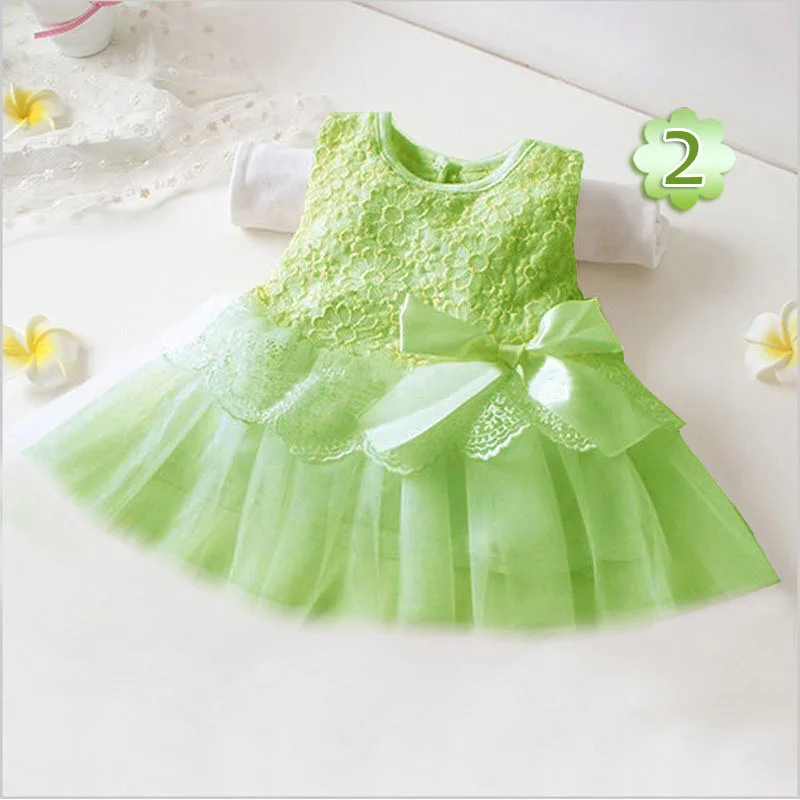 Платья для девочек новинка года, летнее газовое платье принцессы без рукавов с бантом для девочек, одежда для маленьких девочек детская одежда DRE009 - Цвет: Армейский зеленый