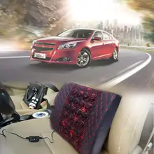 VODOOL 12 В Автомобильный Электрический Стайлинг спинка Массажная поясная поддержка сиденья поясничная для универсального автомобиля поясничная подушка автомобильные аксессуары для сидений