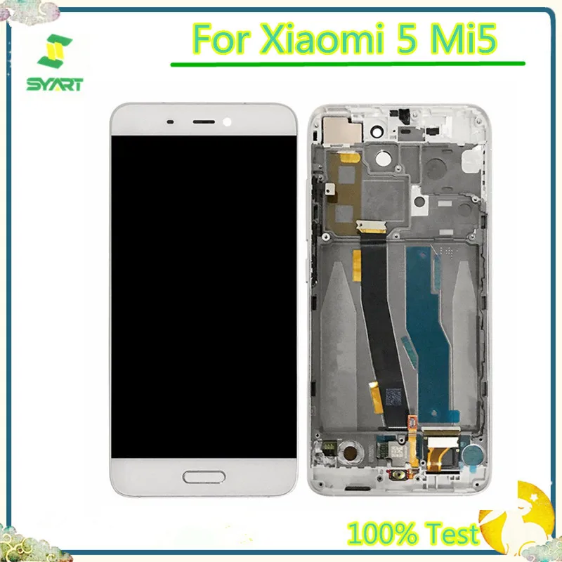 

No Dead Pixel No Spot AAA Quality Full LCD Display With Touch Screen Digitizer Frame Assembly Black White For Xiaomi 5 Mi5