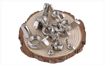 

10Pcs M3 M4 M5 M6 M8 Galvanized Hand Tighten Nut Butterfly Nut Ingot Wing Nuts