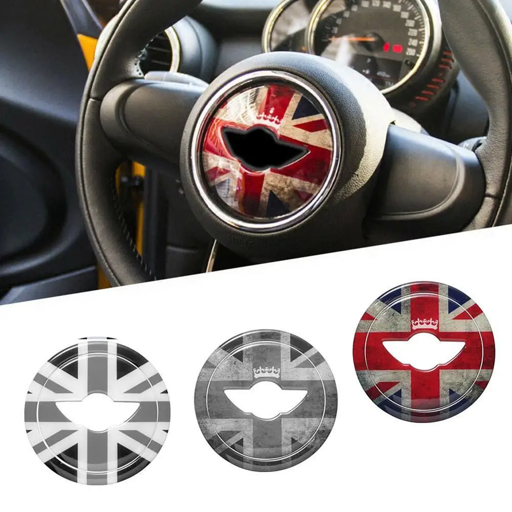 

Union Jack Steering Wheel Center Sticker Decal Decoration for BMW MINI Cooper JCW F54 F55 F56 F60 New Countryman Car Styling