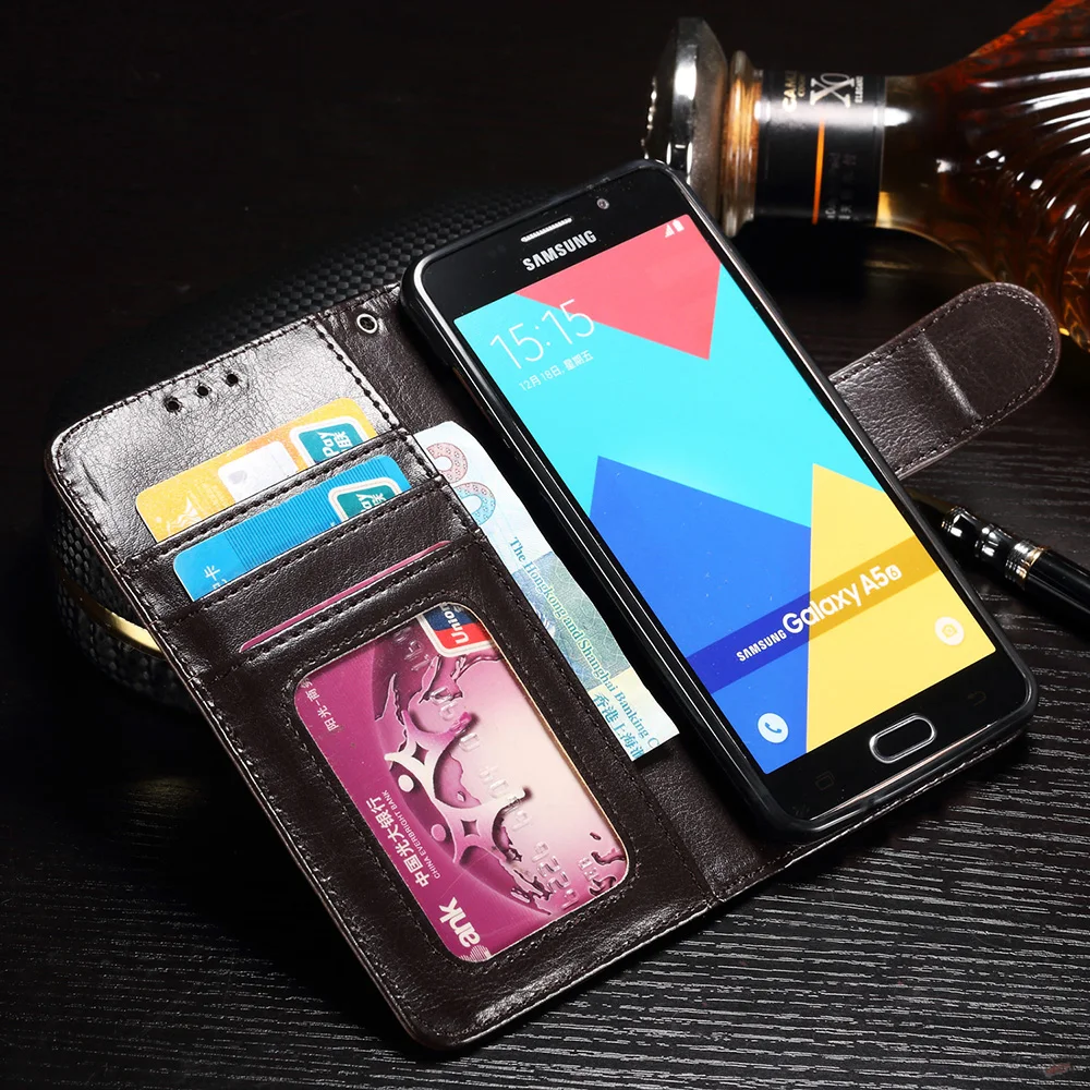 Idools для samsung Galaxy A5 2016 чехол Роскошные искусственная кожа Магнитная грязь