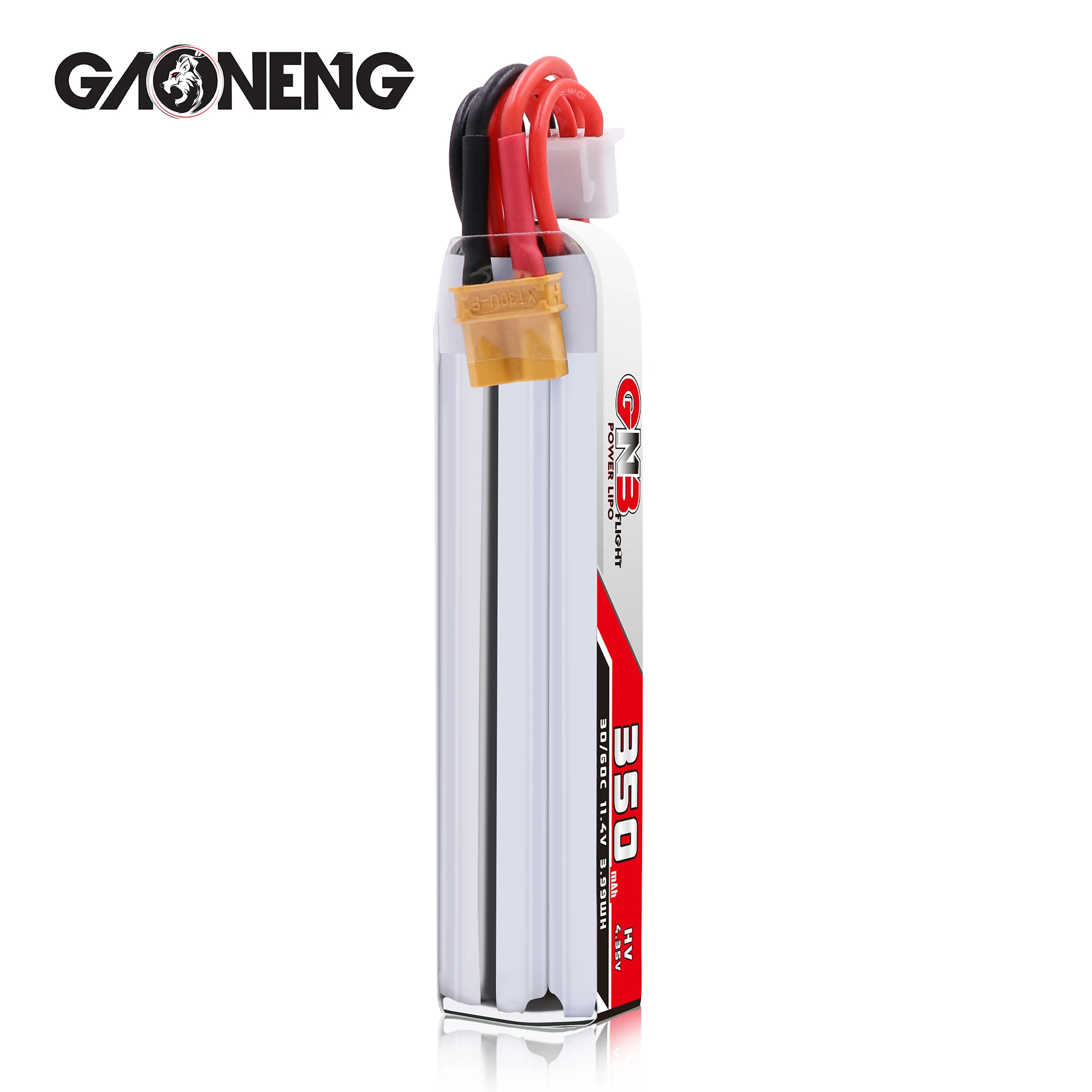 2 шт. Gaoneng GNB 350 мАч 3S 11 4 в 30C/60C HV Lipo батарея XT30 разъем для полноскоростного TinyLeader Whoop