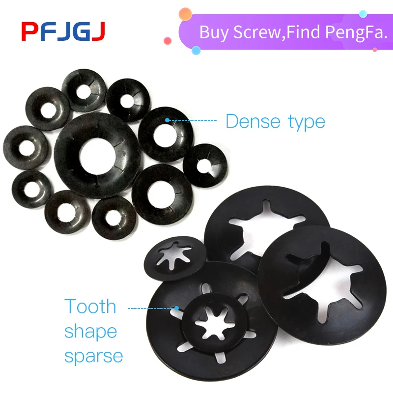 

Peng Fa Wholesale Tooth Starlock Push On Locking Washers Speed Clips Fasteners Assortment Kit Quick Speed Locking Washers