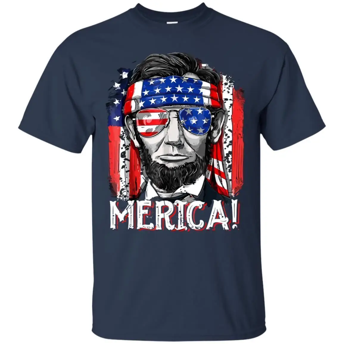 Футболка Merica Abe Lincoln футболка унисекс с американским флагом мурикой 4