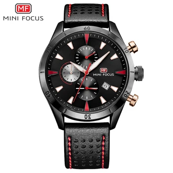 

Watch Men New Hot Top Brand Fashion True Three Eyes Men PU Leather Analog Quartz WristWatches Perfect Gift relogio masculino