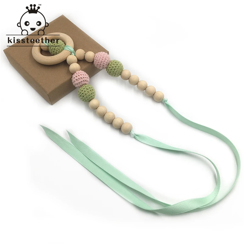 10 шт. детский Прорезыватель для зубов из натурального дерева|baby teether|baby wooden