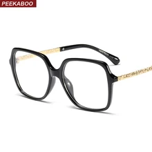 Peekaboo модная квадратная рамка для очков женская черная половина mteal синяя леопардовая большая оправа для очков женские аксессуары