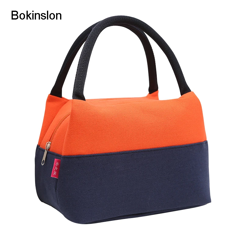 

Bokinslon Woman Handbags Bag Canvas Mixed Colors Female Small Bags Practical Large Capacity Women Handbag