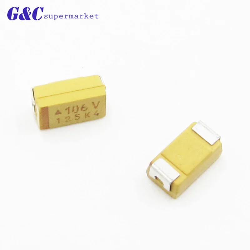 10 шт. 10 мкФ 35В C6032 Тип C танталовый конденсатор SMD с 6032 чип