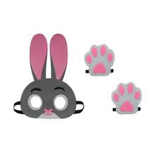 SPECIAL L 27* child rabbit mask baby shower party cosplay toys masks costume brand dress birthday gifts cartoon masque kits