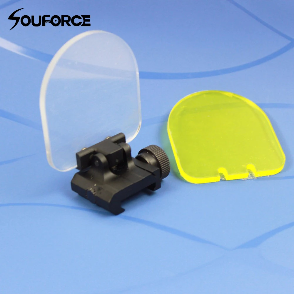 Foldable Airsoft Sight Scope Lens Screen Protector Cover Shield Panel