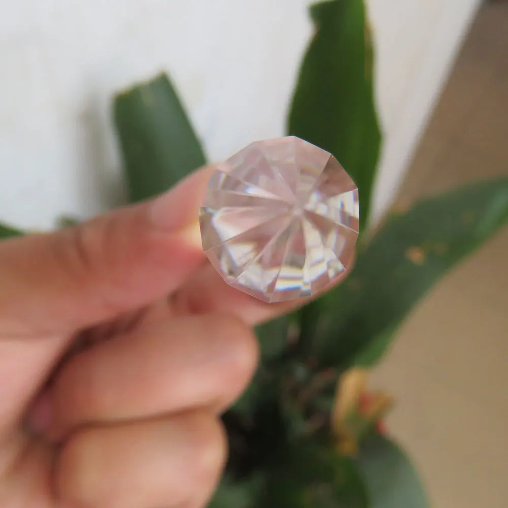 

12 sides 22g High Quality Natural Clear Quartz Crystal Vogel Double Terminated Points Wands Healing