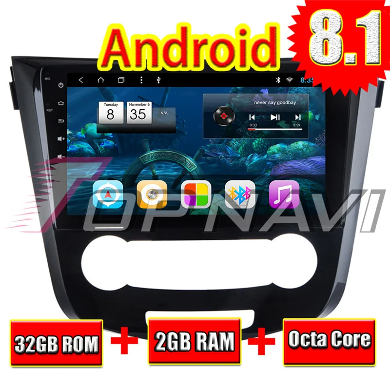 1din android car radio For Nissan Qashqai 2016