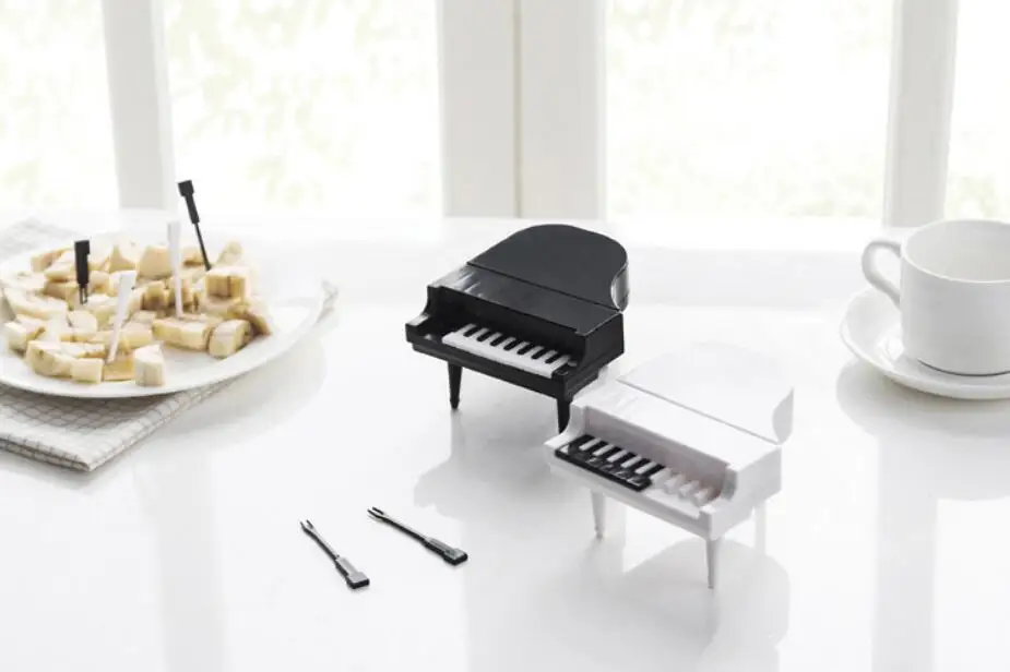 

10pcs/set Piano Fruit Forks Children Snack Cake Dessert Pick Toothpick Bento Lunches Party Decoration Kitchen Accessories Tools