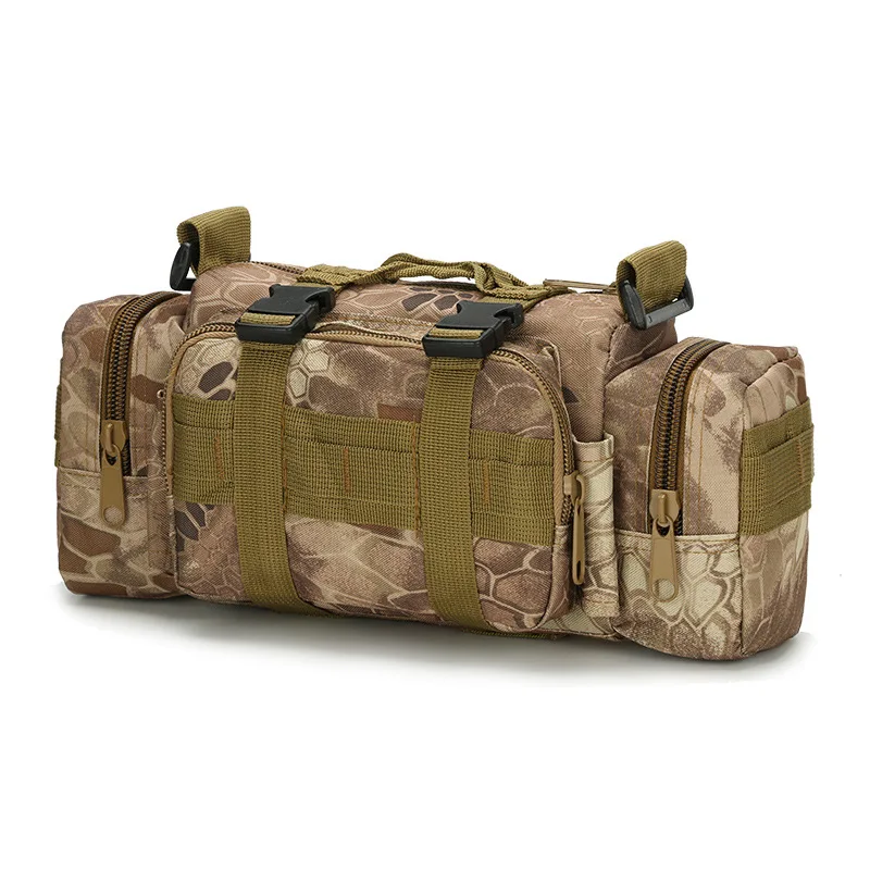 Mege Tactical Camouflage Small Hand Bag US Army Military Equipment Airsoft Paintball Molle Waist Waterproof Bag Multifunction - Цвет: HLD