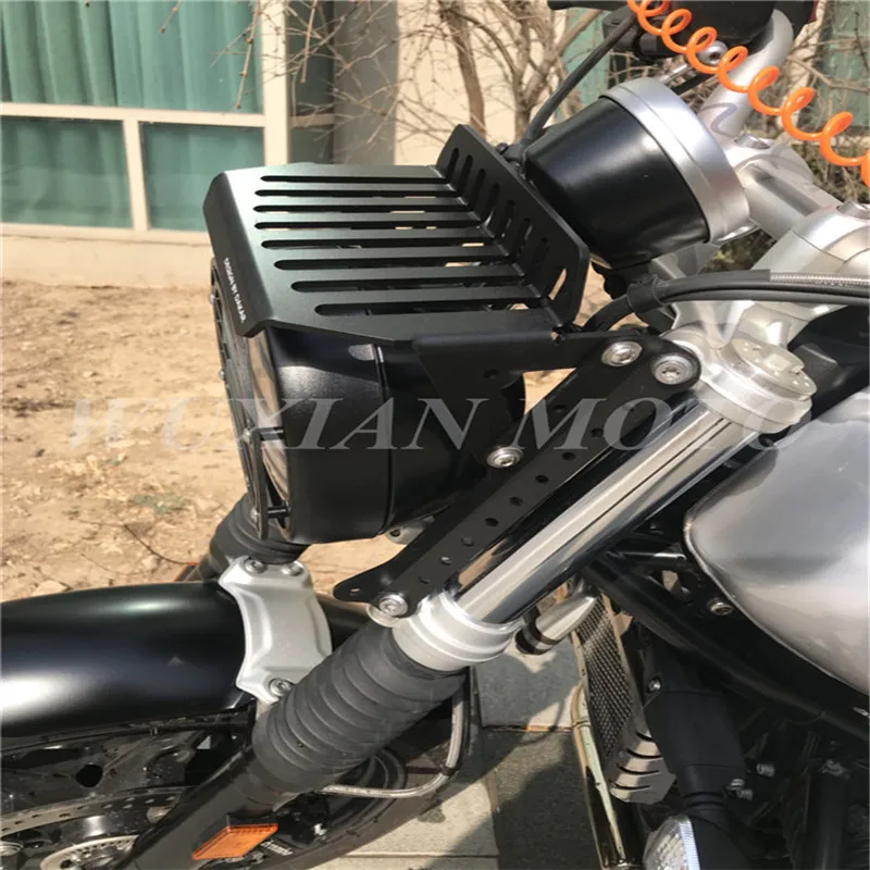 Защитный чехол из нержавеющей стали для мотоциклетных фар BMW PURE R Nine T|Боковые