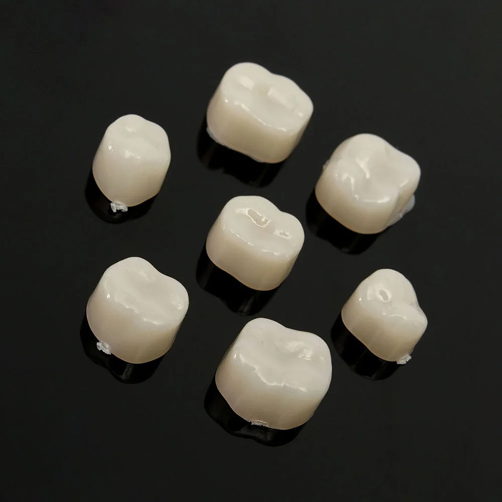 2 pack/set временные смешанные Материал Зубные коронки в том числе 65 передней и 50 задних зубов моляров стоматологических лабораторное