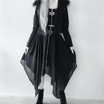 Harajuku Lolita Skirt with a Pentagram Zipper 3