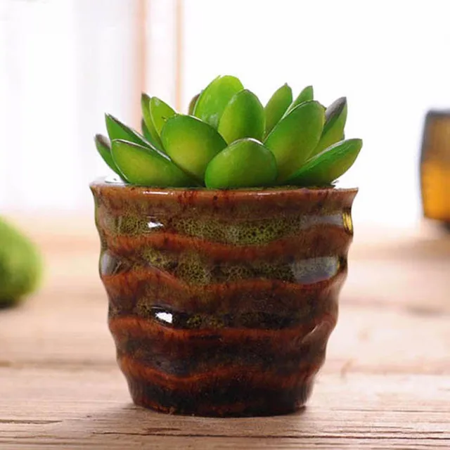YeFine European Creative Succulents Bonsai Pots Home Decor Ceramic Crafts Ornaments Desktop Mini Fleshy Flowerpots For Plants
