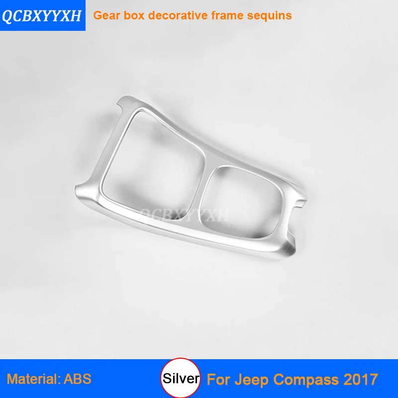 QCBXYYXH для Jeep Compass автомобильный Стайлинг серебристый цвет украшение интерьера блестки стикер автомобиля внутренняя дверная ручка коробка блестки - Название цвета: H